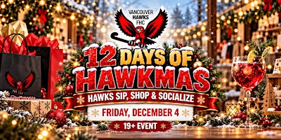 Vancouver Hawks Sip, Shop & Socialize -Hawks Schools Program  Fundraiser!