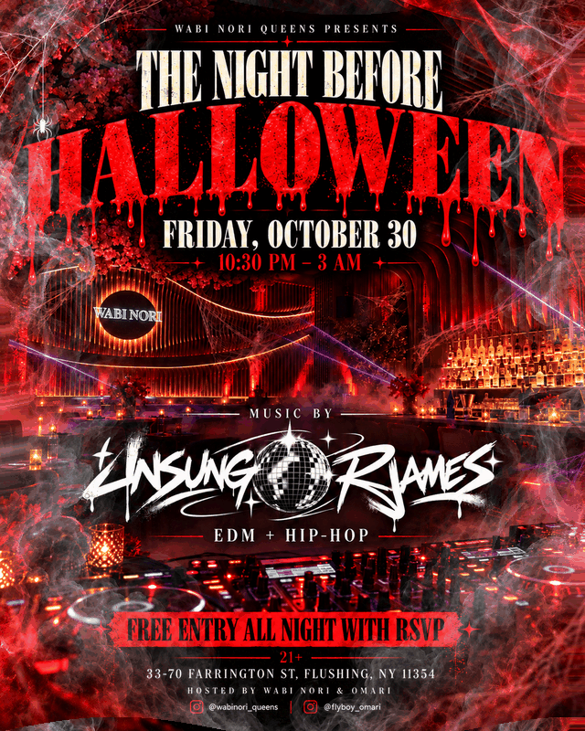Wabi Nori Presents: The Night Before HALLOWEEN PARTY🎃