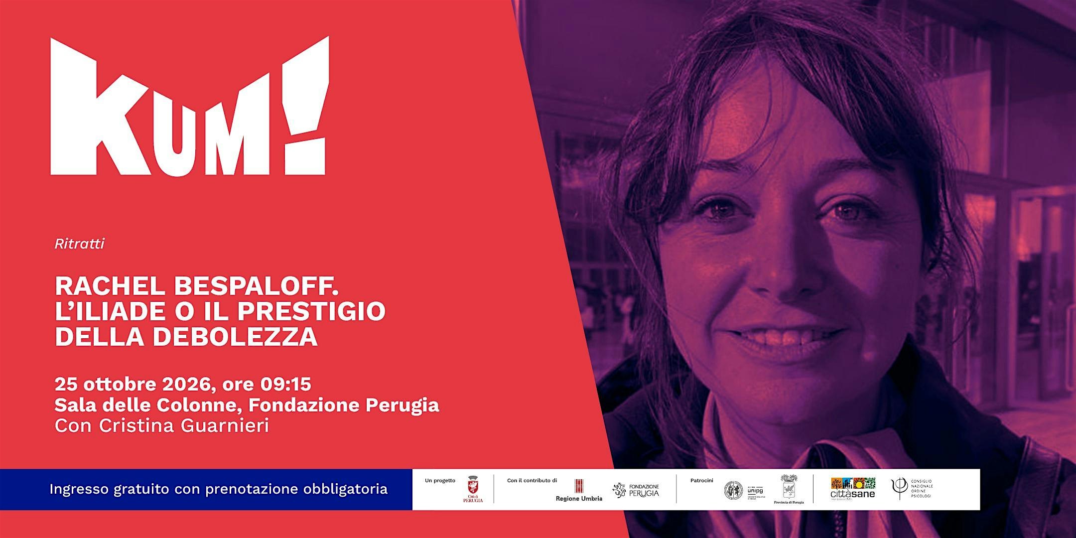 Rachel Bespaloff. L’Iliade o il prestigio della debolezza con C. Guarnieri