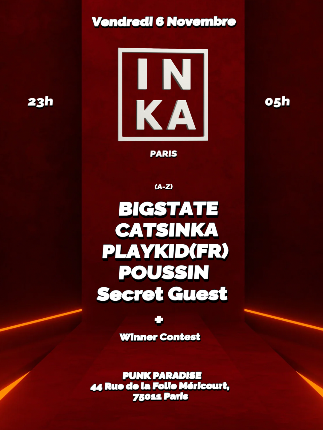 INKA : Paris w/ Catsinka Bigstate Playkid Poussin