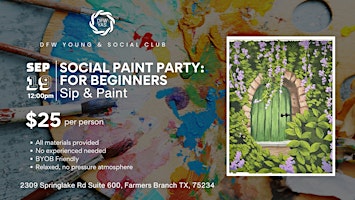 Social Paint Party for Beginners | Sip & Paint