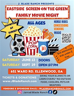 J. Blade Ranch Eastside Screen on the Green Movie Night VENDOR SIGN-UP