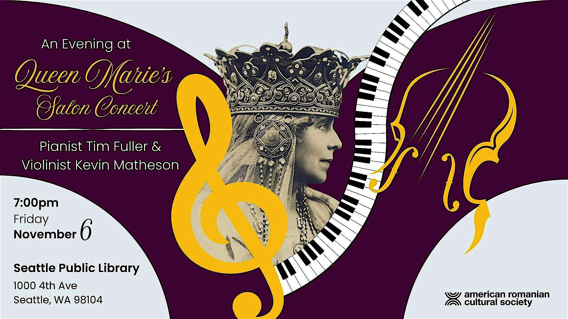 An Evening at Queen Marie's Salon Concert