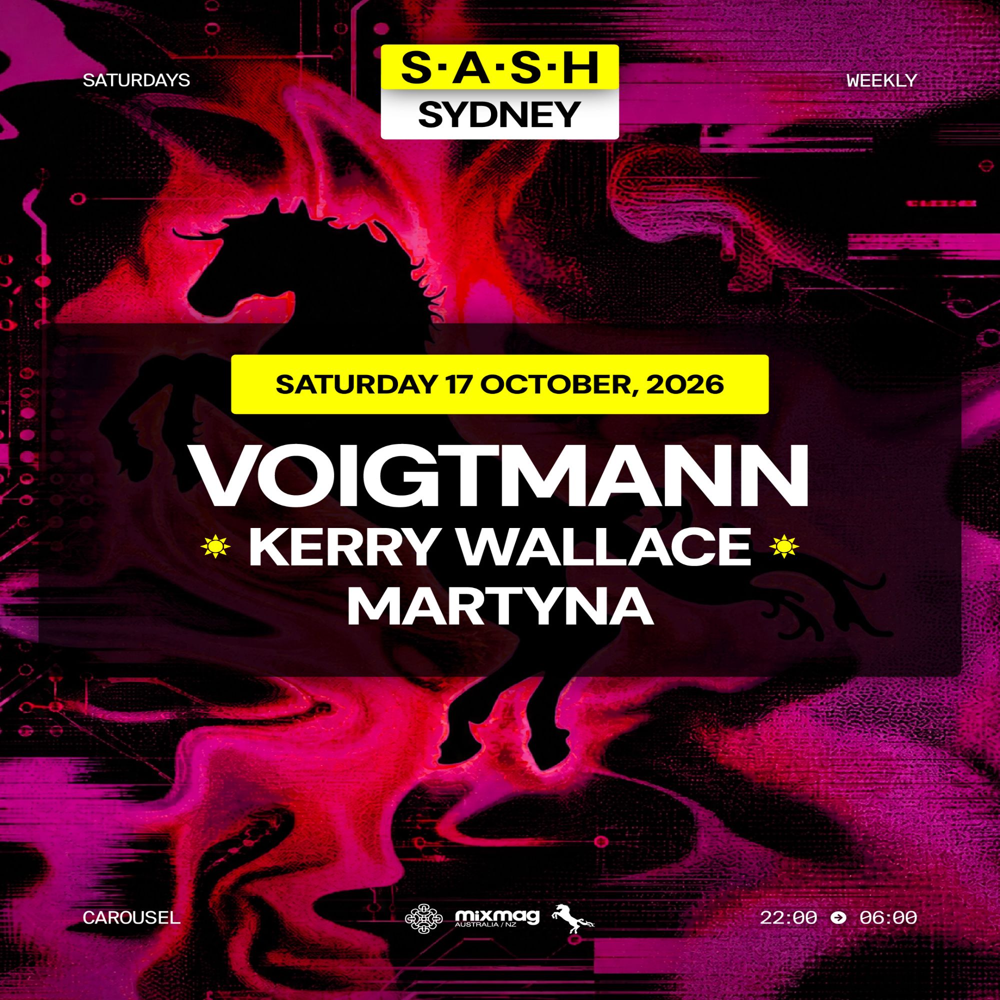 ★ S.A.S.H Sydney ★ Voigtmann ★ Saturday 17th October ★