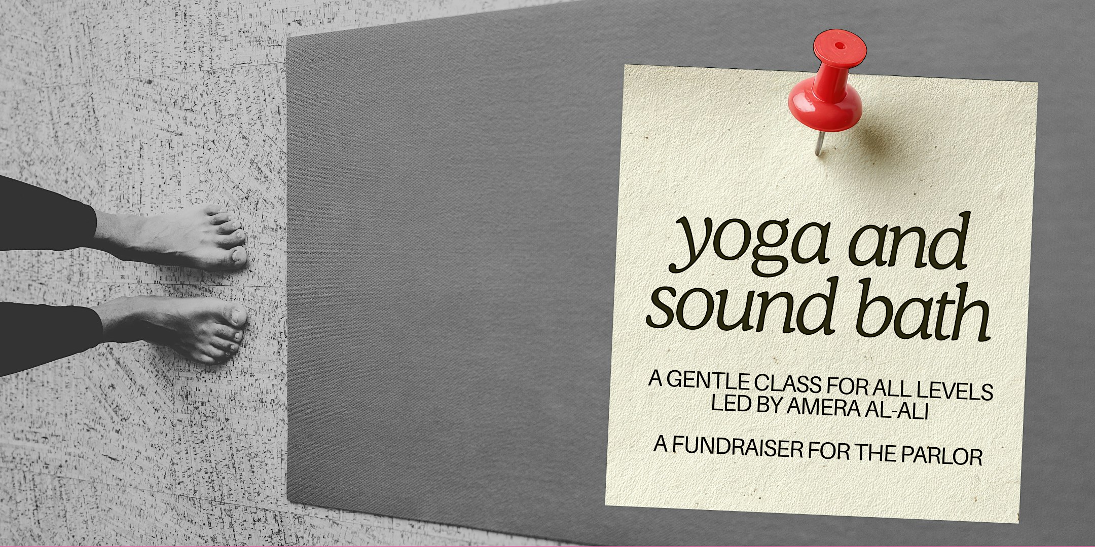 Community Yoga and Sound Bath at The Parlor (a Trash People Fundraiser)