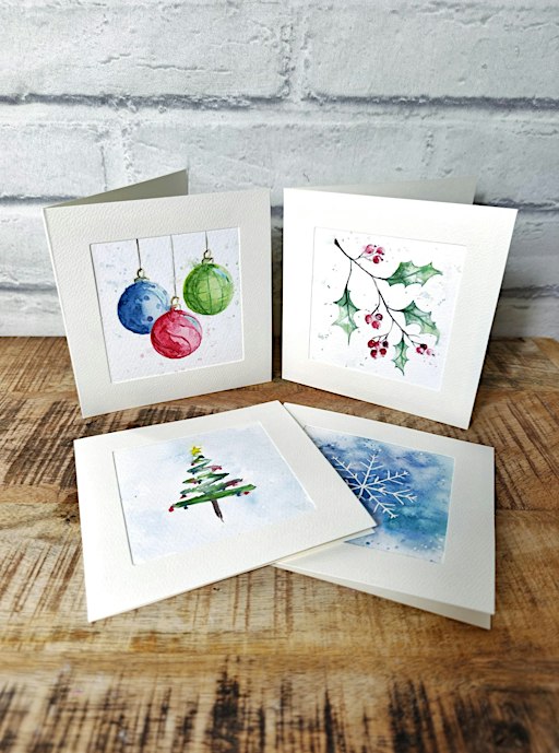 Watercolour Christmas Cards