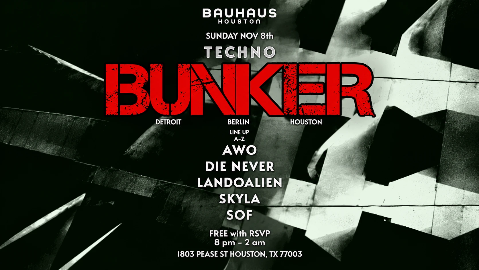 Techno Bunker (Free With Rsvp)
