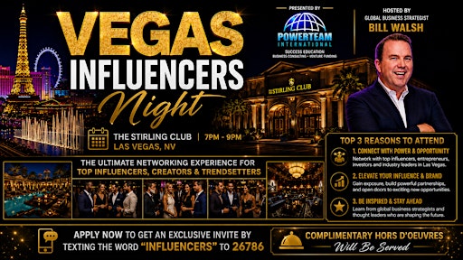 Angels & Influencers  LAS VEGAS - The Stirling Club