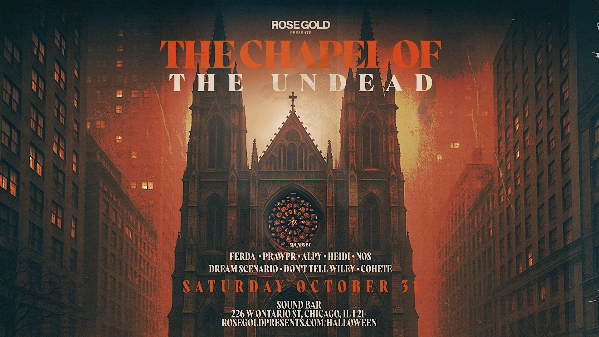 Sound Bar Halloween Party: Chapel of the Undead — Oct 31