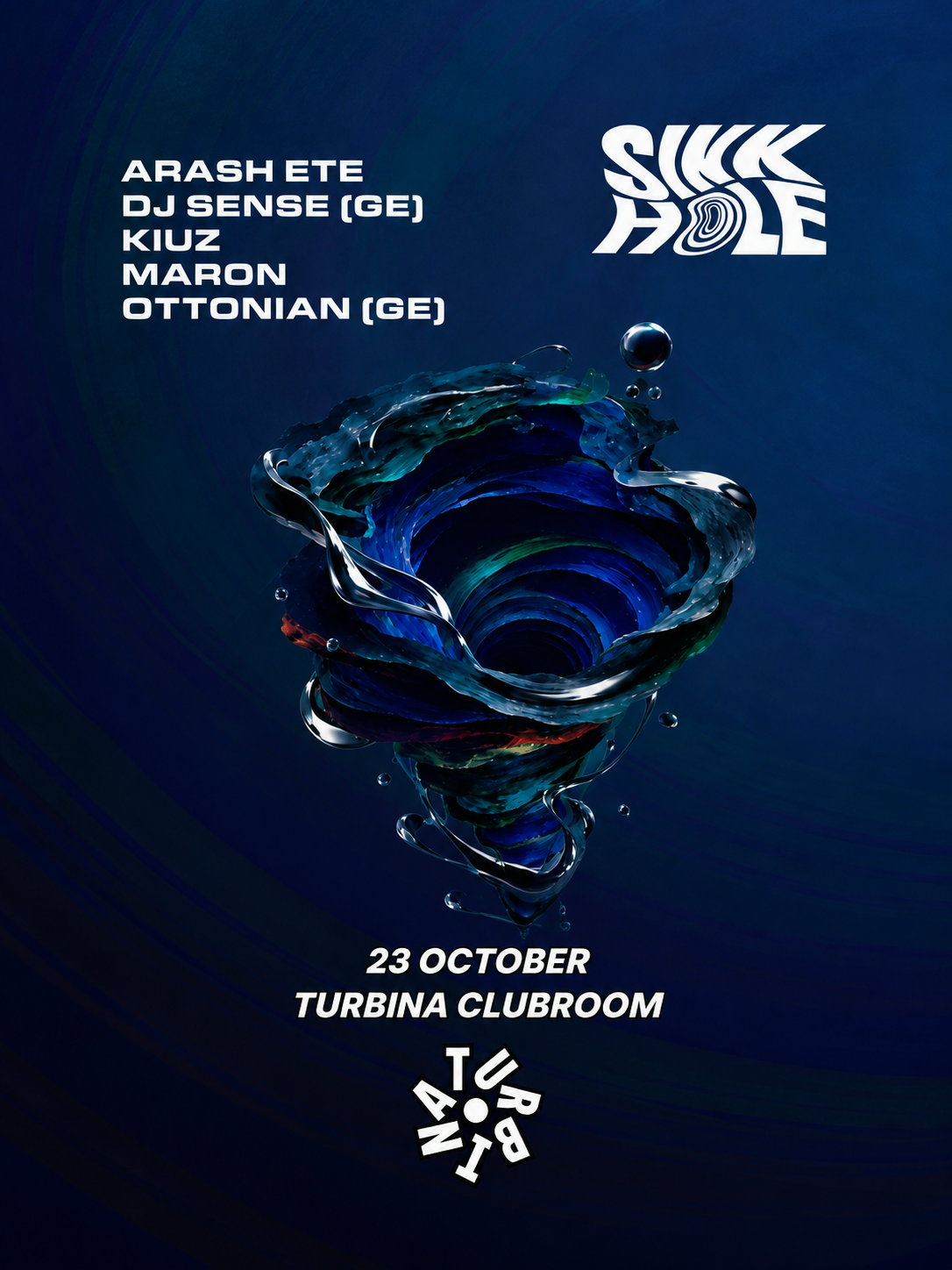 Sinkhole at Turbina Clubroom - 23 October