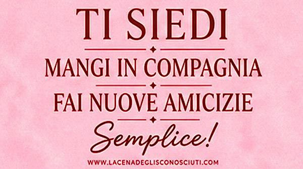 cena amicizia romana