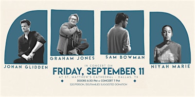 Cathedral Folk Show—Johan Glidden, Niyah Marie, Graham Jones, & Sam Bowman