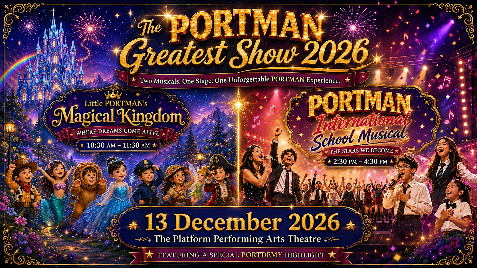 The PORTMAN Greatest Show 2026