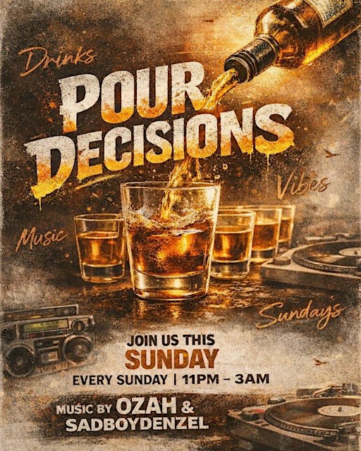 Pour Decisions (Granville room)