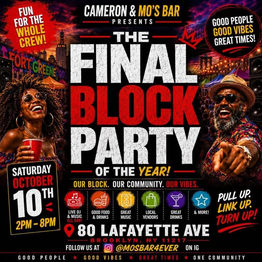 Cameron & Mo's Bar's Final Block Party