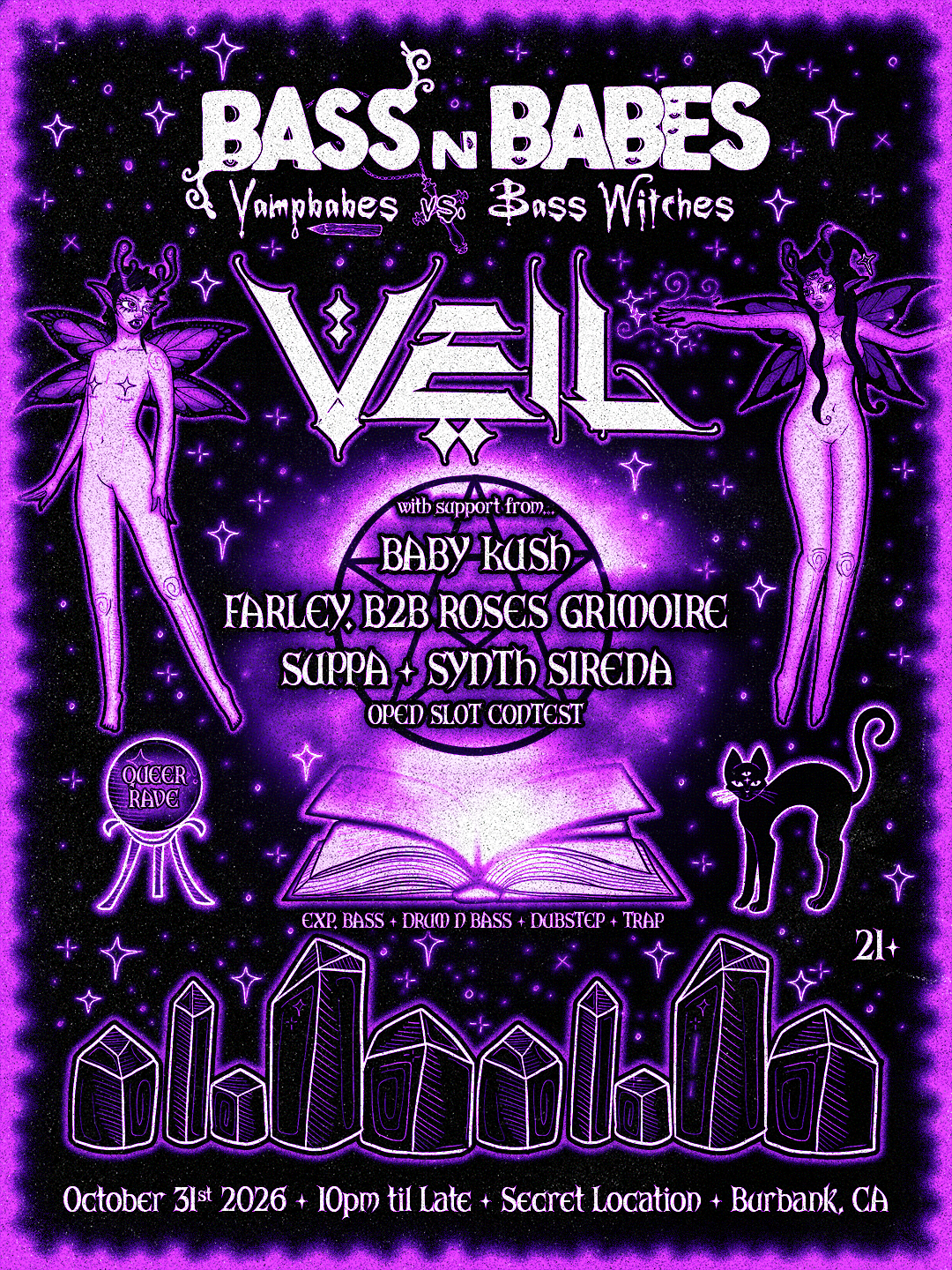 Bass n Babes Halloween: Vampbabes vs Bass Witches