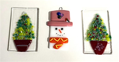 Fused Glass Christmas Decorations with Catherine Lowe