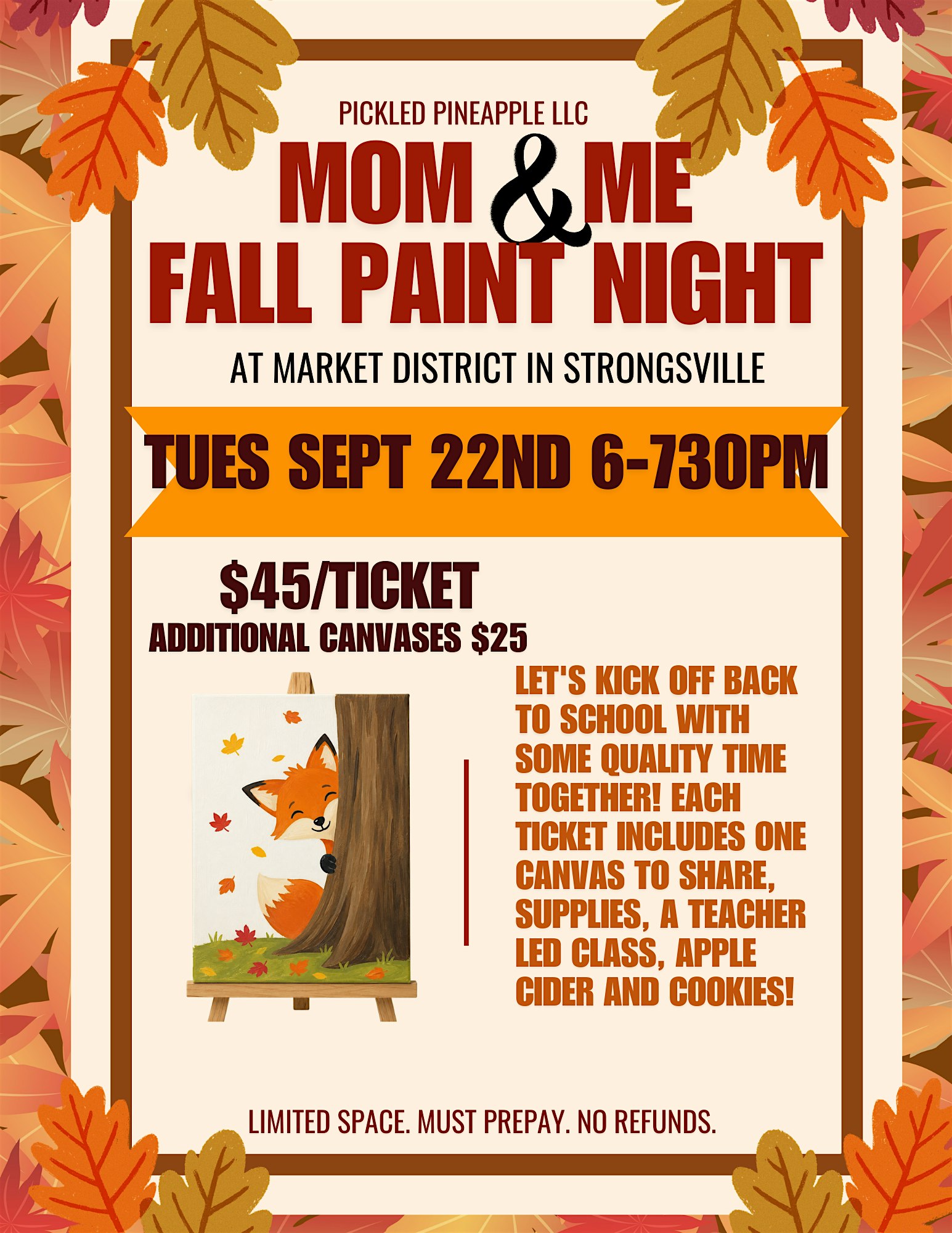 Fall Mom & Me Paint Night