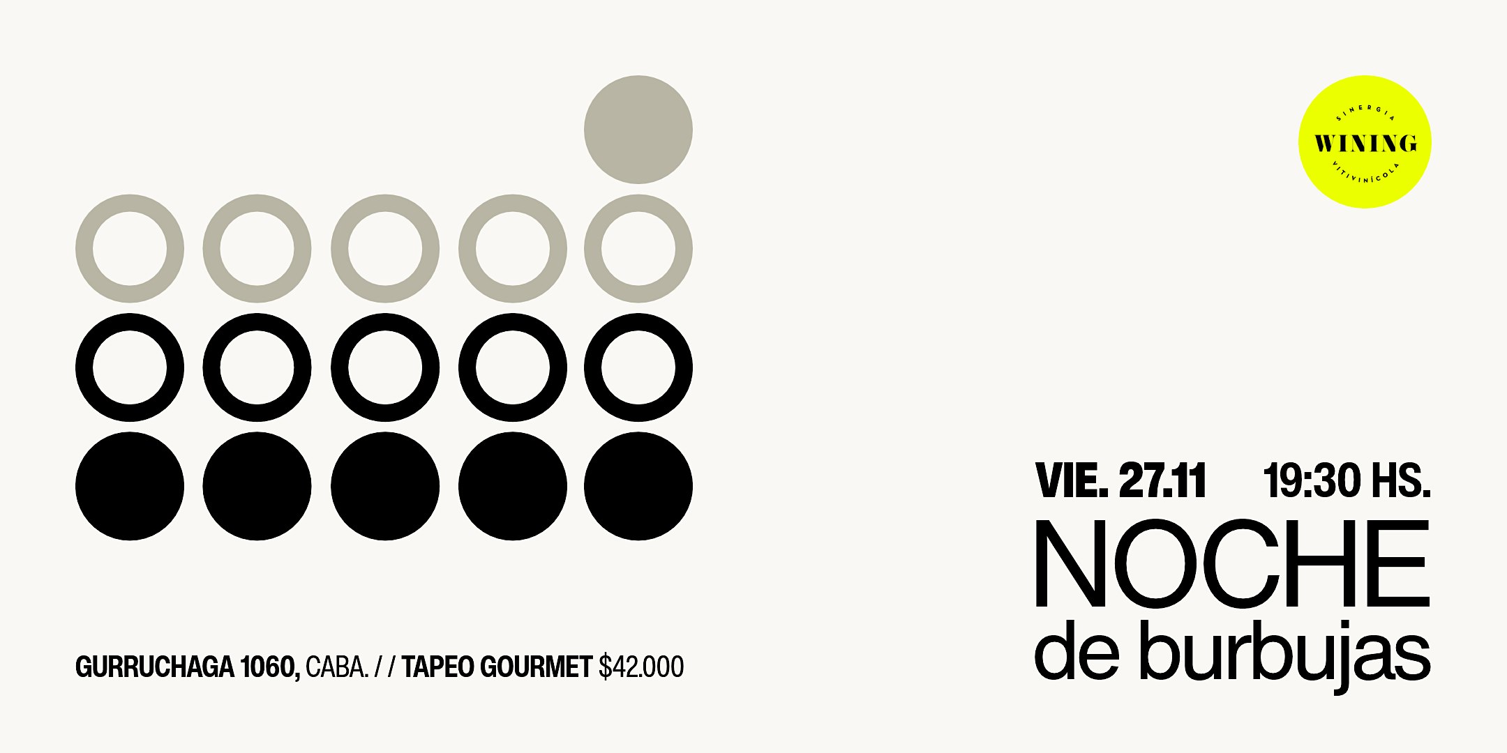 NOCHE DE BURBUJAS