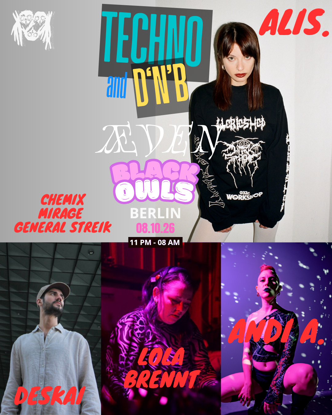 BLACK OWLS - TECHNO and D'N'B
