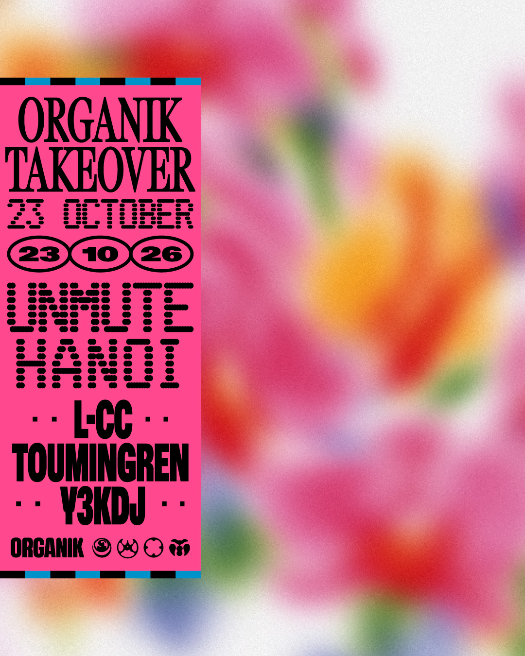 ORGANIK FESTIVAL TAKEOVER: L-CC, Y3KDJ, Toumingren