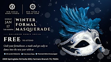 Winter Formal Masquerade | Ballroom Dance Social