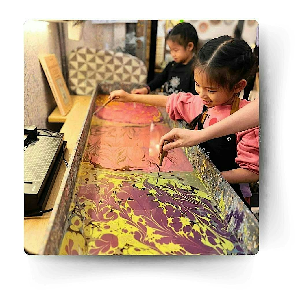 Water Marbling Workshop in Manhattan, NY