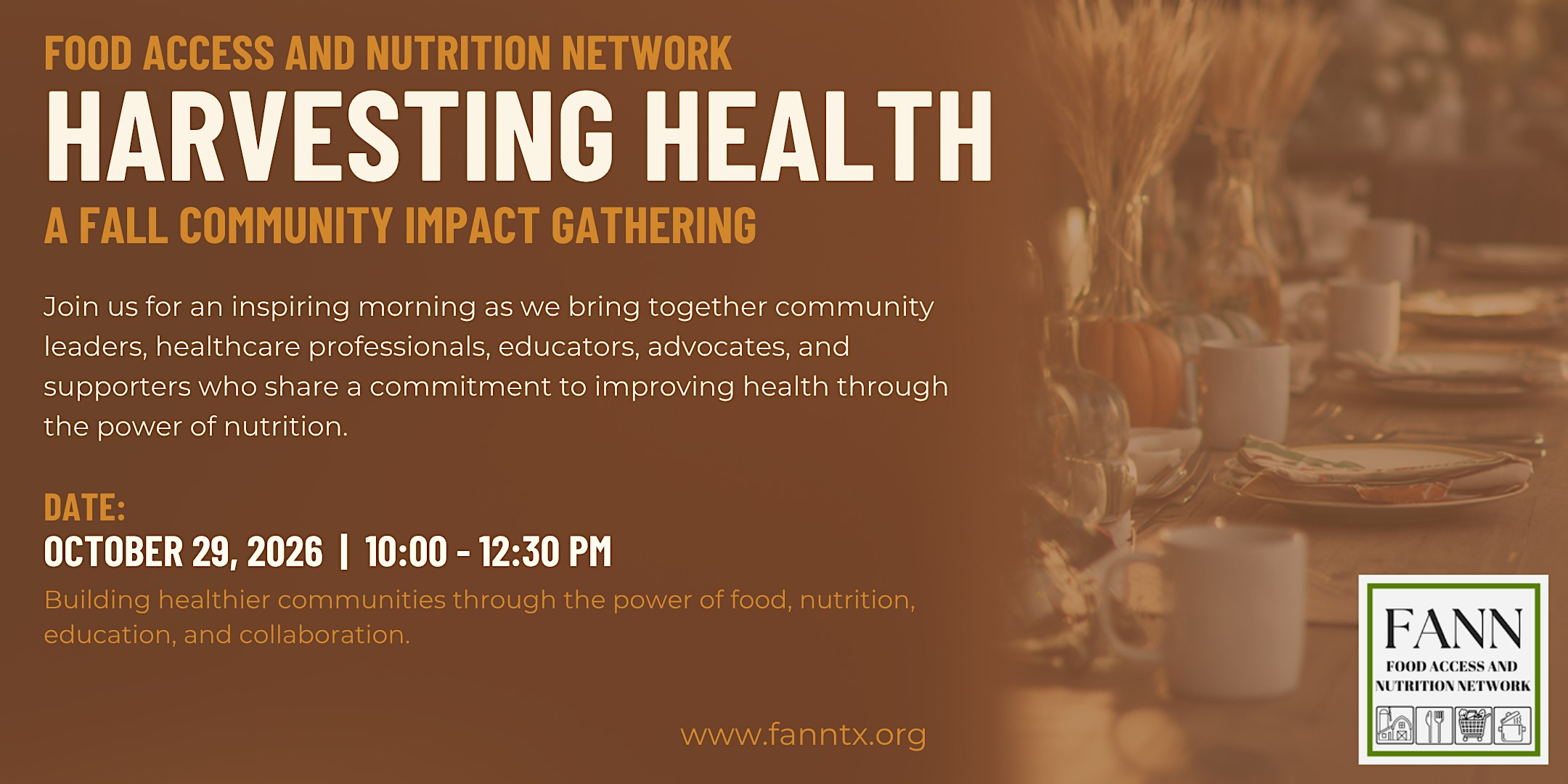 Harvesting Health: A Fall Community Impact Gathering