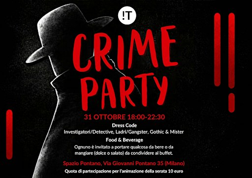 Crime Party: Gioco con Delitto, Apericena e Anni '90