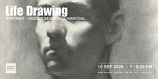 Life Drawing: Portrait – Guided Session – Charcoal
