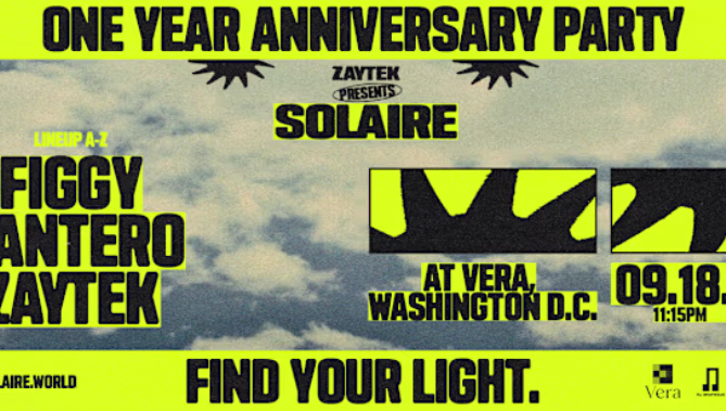 SOLAIRE: ONE YEAR ANNIVERSARY PARTY