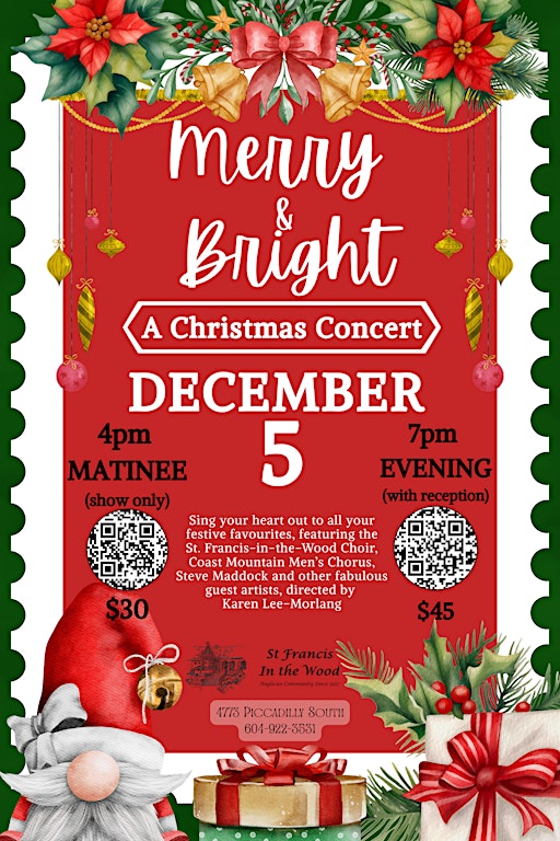 MERRY & BRIGHT - An Afternoon Christmas Concert (MATINEE)