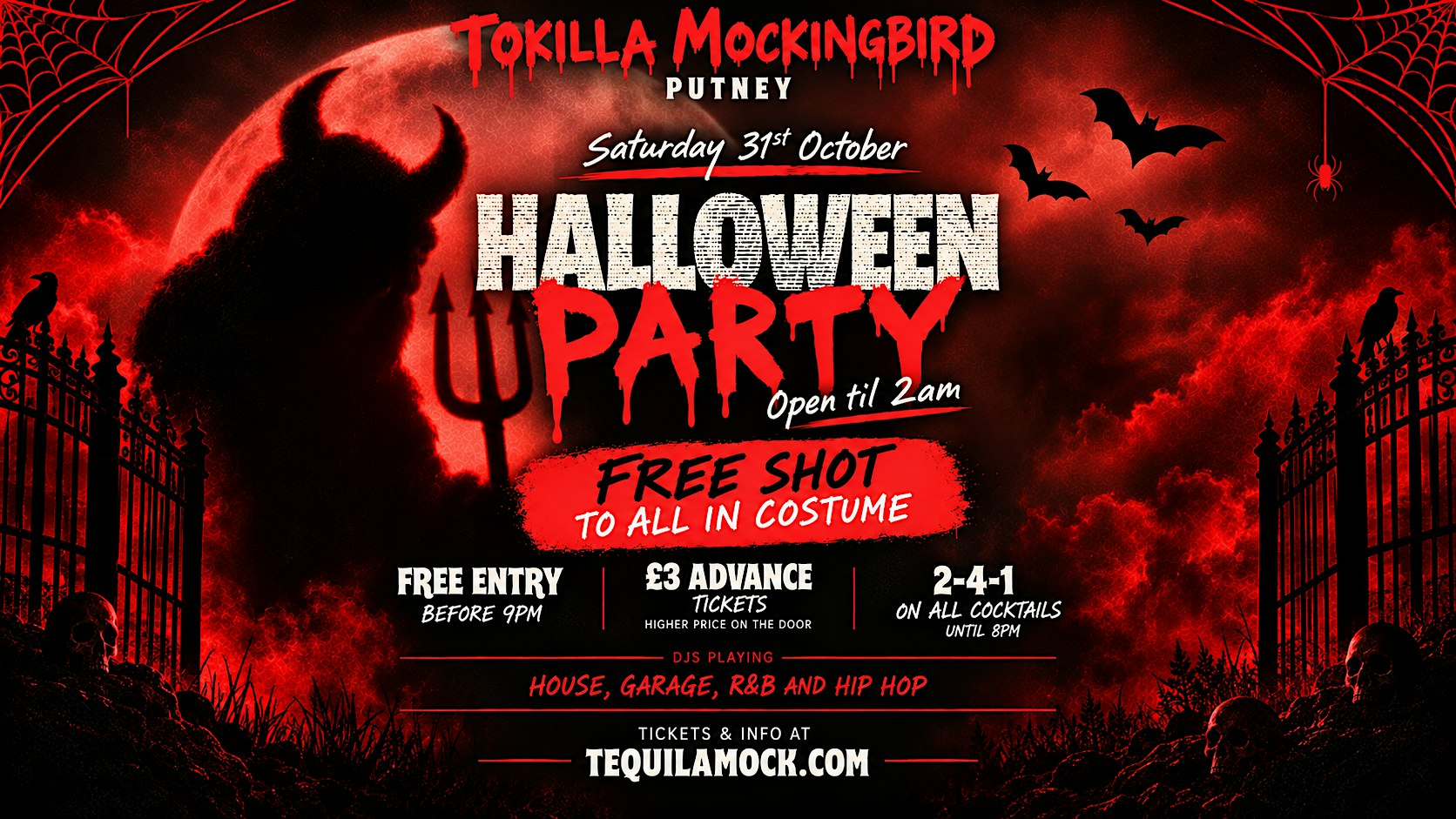 Tequila Mockingbird Halloween Party