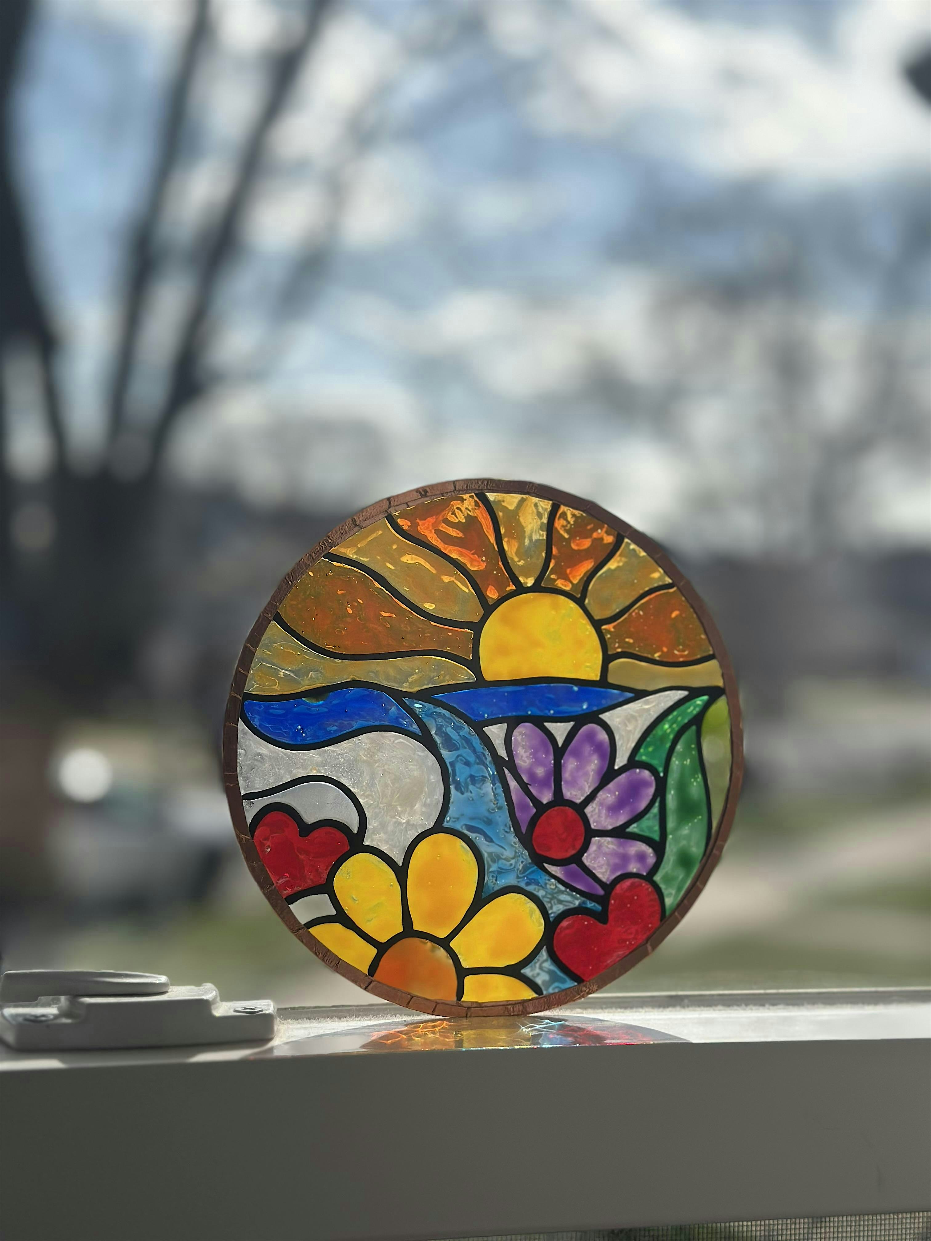 DIY Faux Stained Glass