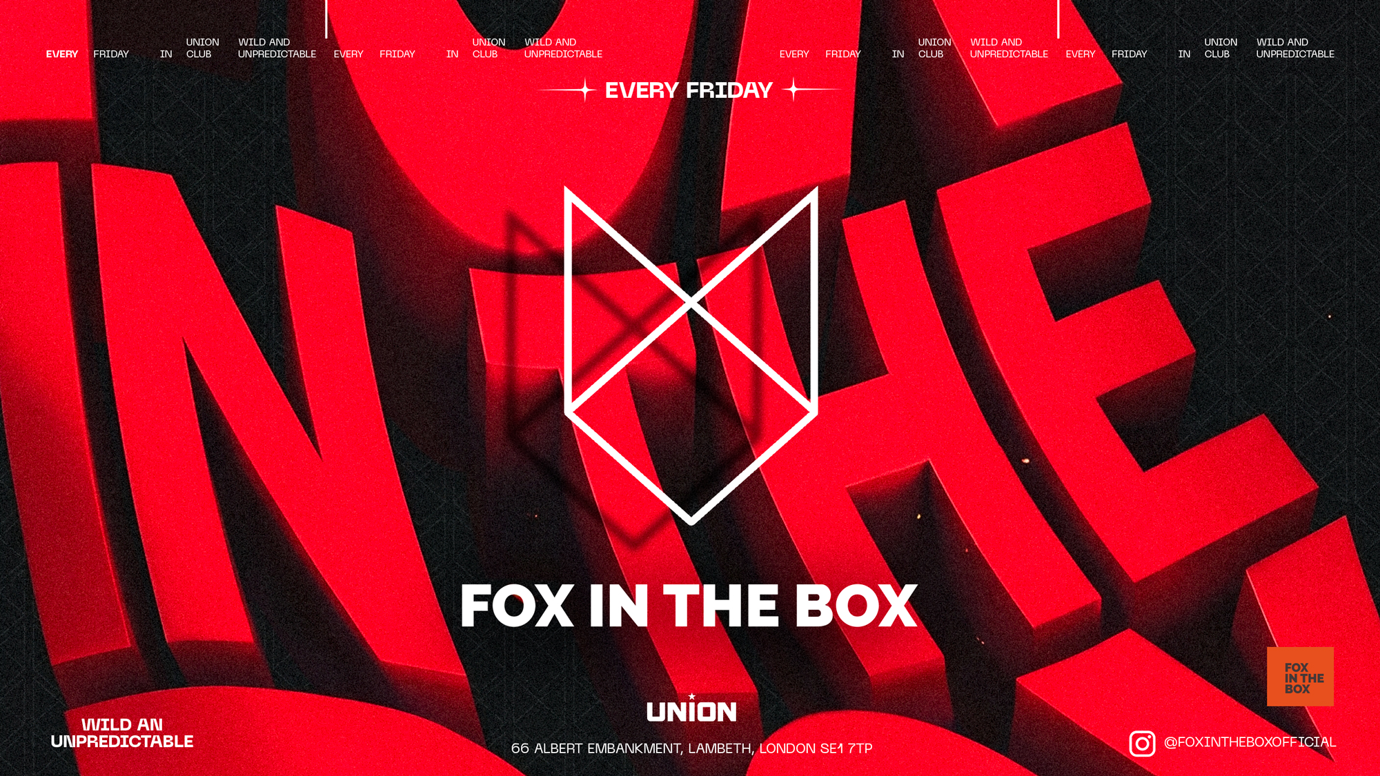 FOX IN THE BOX AFTERPARTY (OPEN UNTIL 10 AM)