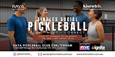 Sep 17 | Thursday Evening Pickleball for Singles Age 35-55 | Cheltenham
