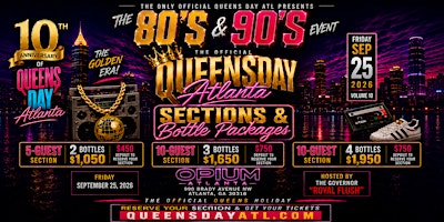 The 80's & 90's Event 2026 (SECTIONS & BOTTLE PACKAGES)
