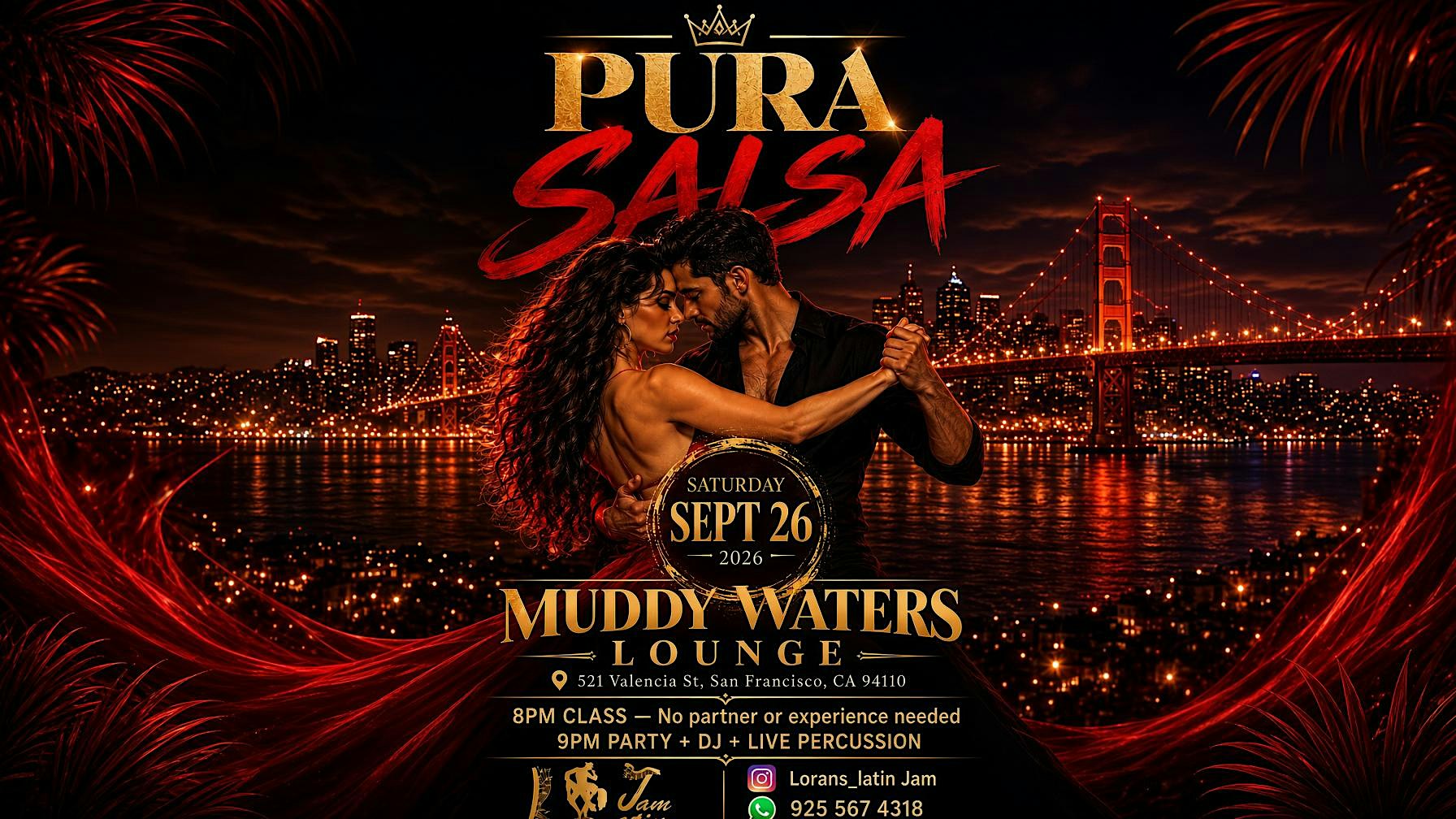 Pura Salsa | Salsa Class | Salsa Social Dance Party| Dj and live percussion