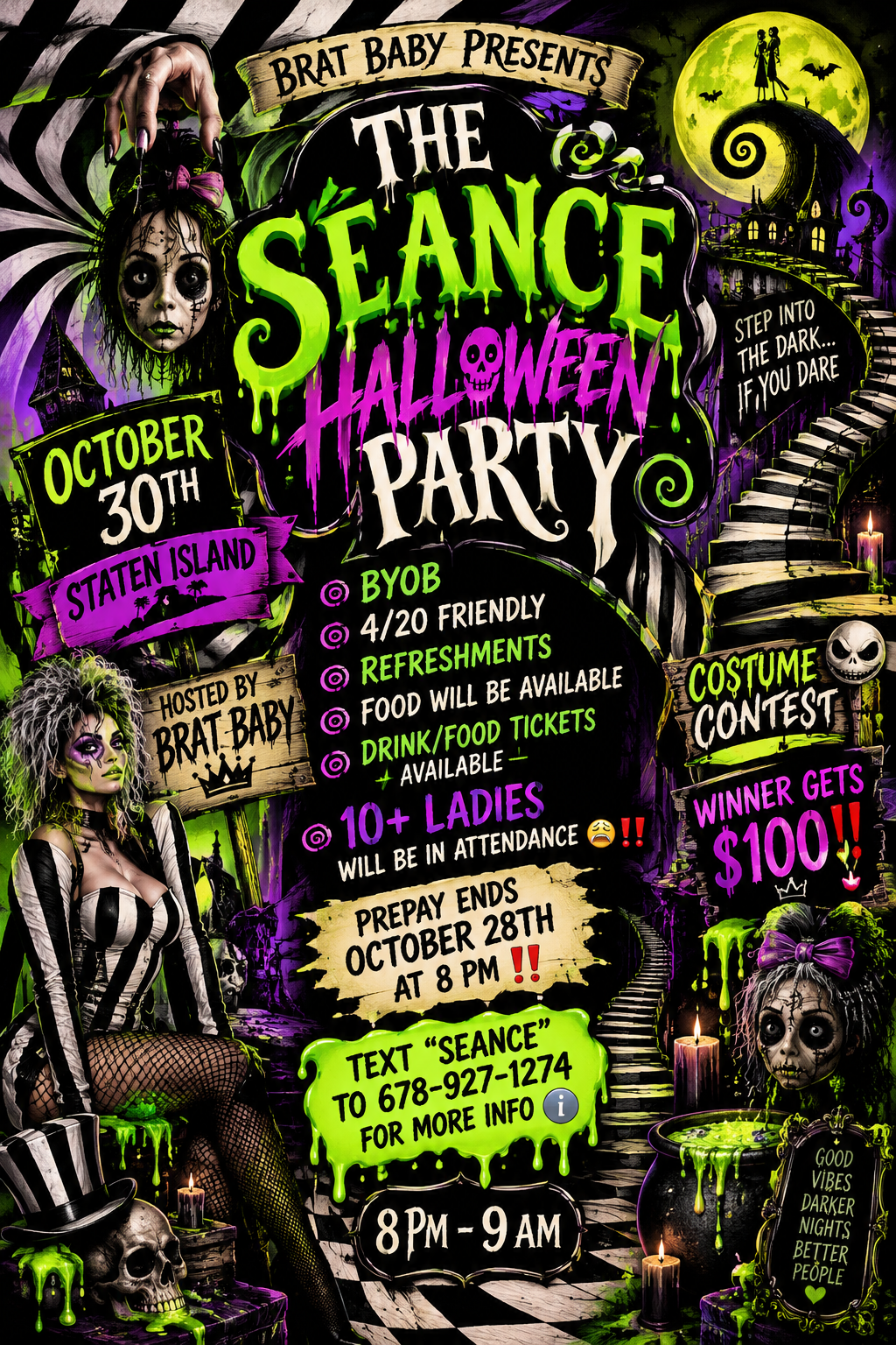 🖤🎃 THE SÉANCE — HALLOWEEN NIGHT 🎃🖤 BRAT BABY PRESENTS: A NIGHT OF WICKED VIBES & CHAOS