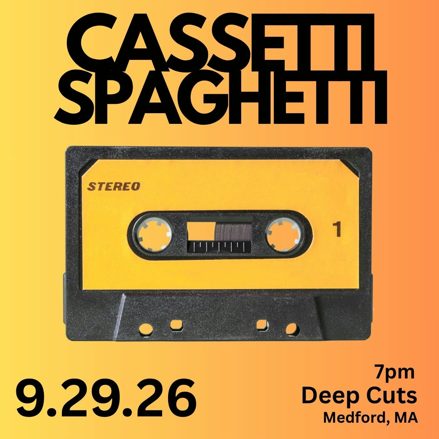 Cassetti Spaghetti: All Cassette DJ Night