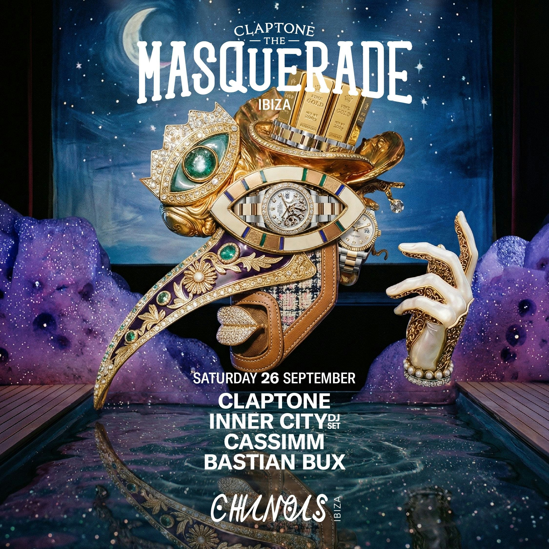 The Masquerade: Claptone, Inner City DJ Set, Cassimm, Bastian Bux