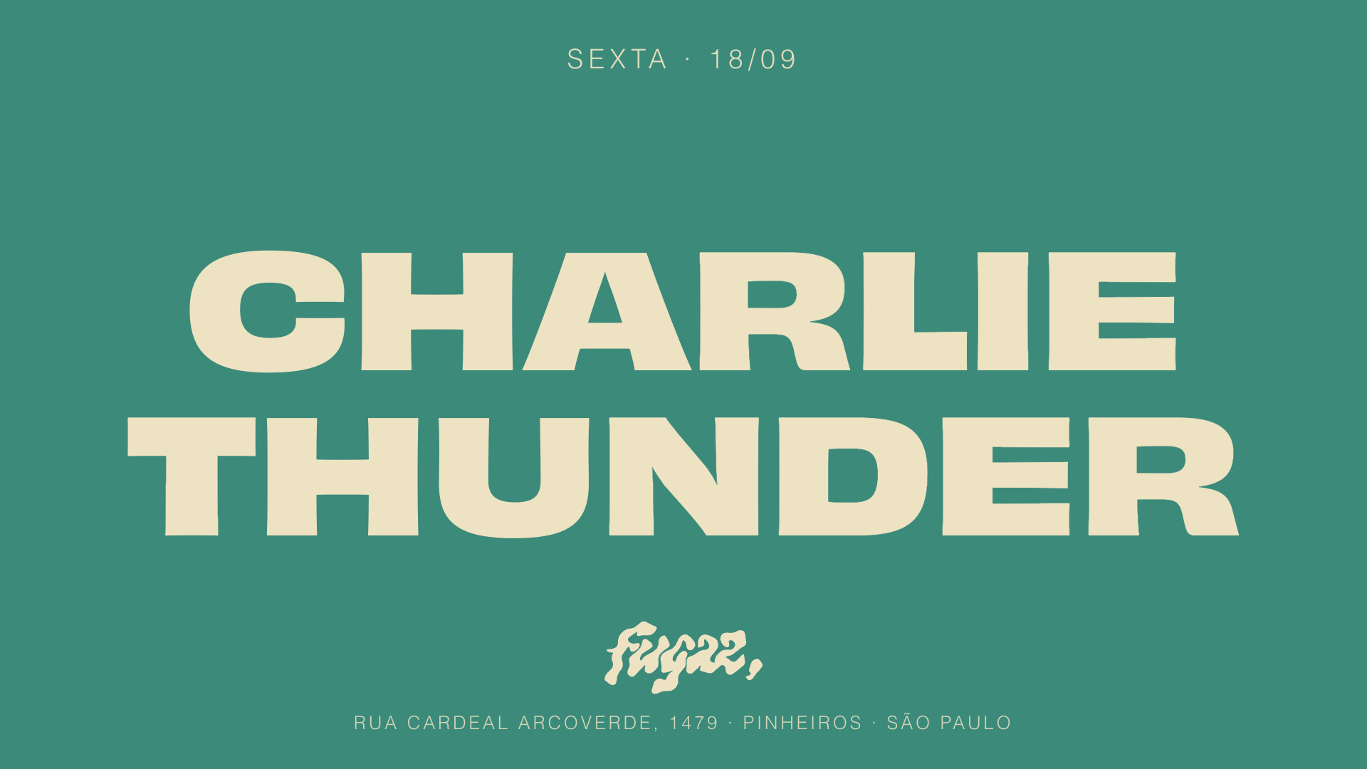 Fugaz recebe Charlie Thunder
