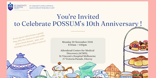 SVHM POSSUM 10th Anniversary Celebration