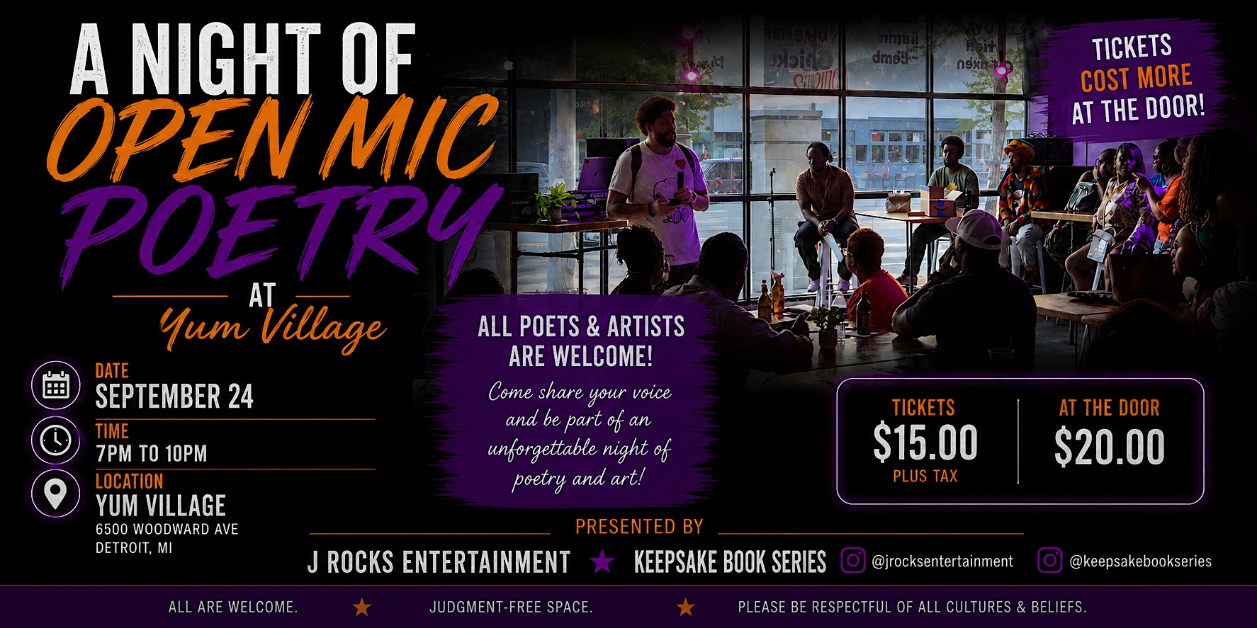 A Night Of Open Mic Poetry