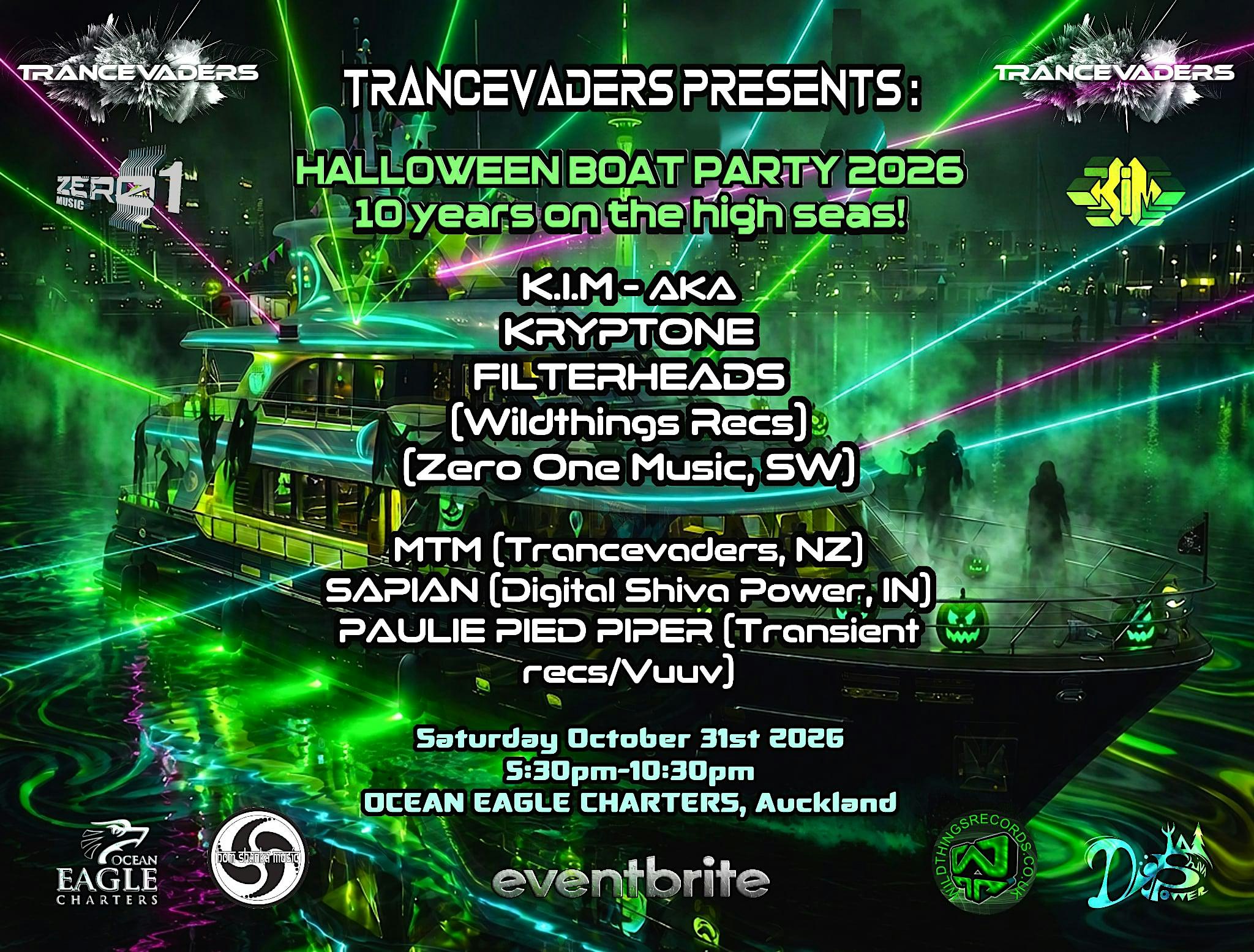 TRANCEVADERS HALLOWEEN BOAT PARTY - 10 years on the high seas!