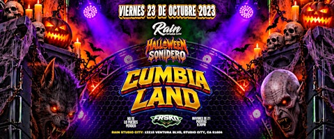 CUMBIA LAND Halloween Sonidero en Rain Studio City!!