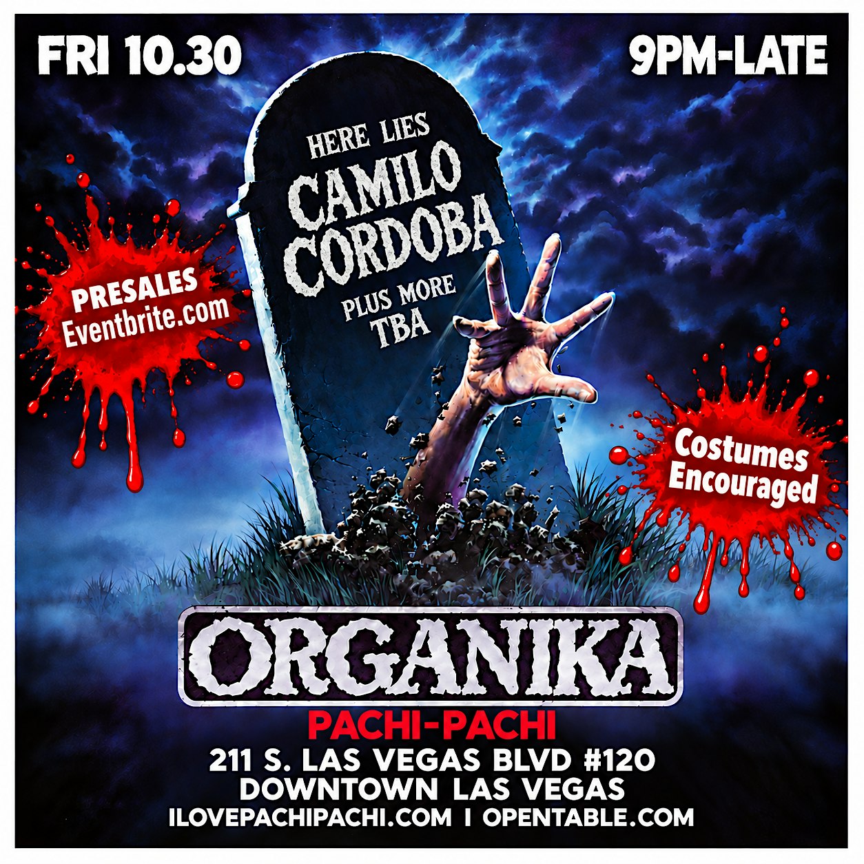 ORGANIKA HALLOWEEN ED at Pachi-Pachi