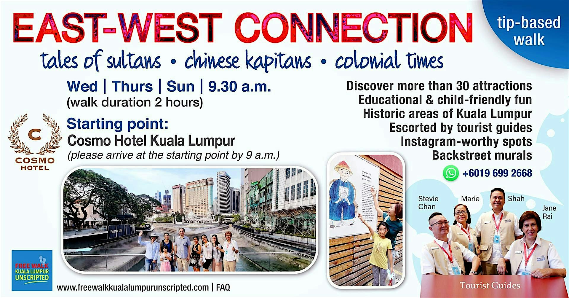 East-West Connection walk in Kuala Lumpur (tip-based)-Wednesday session