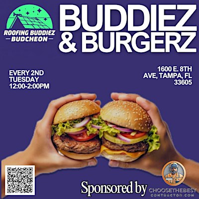Roofing Buddiez & Burgerz Business Networking Lunch