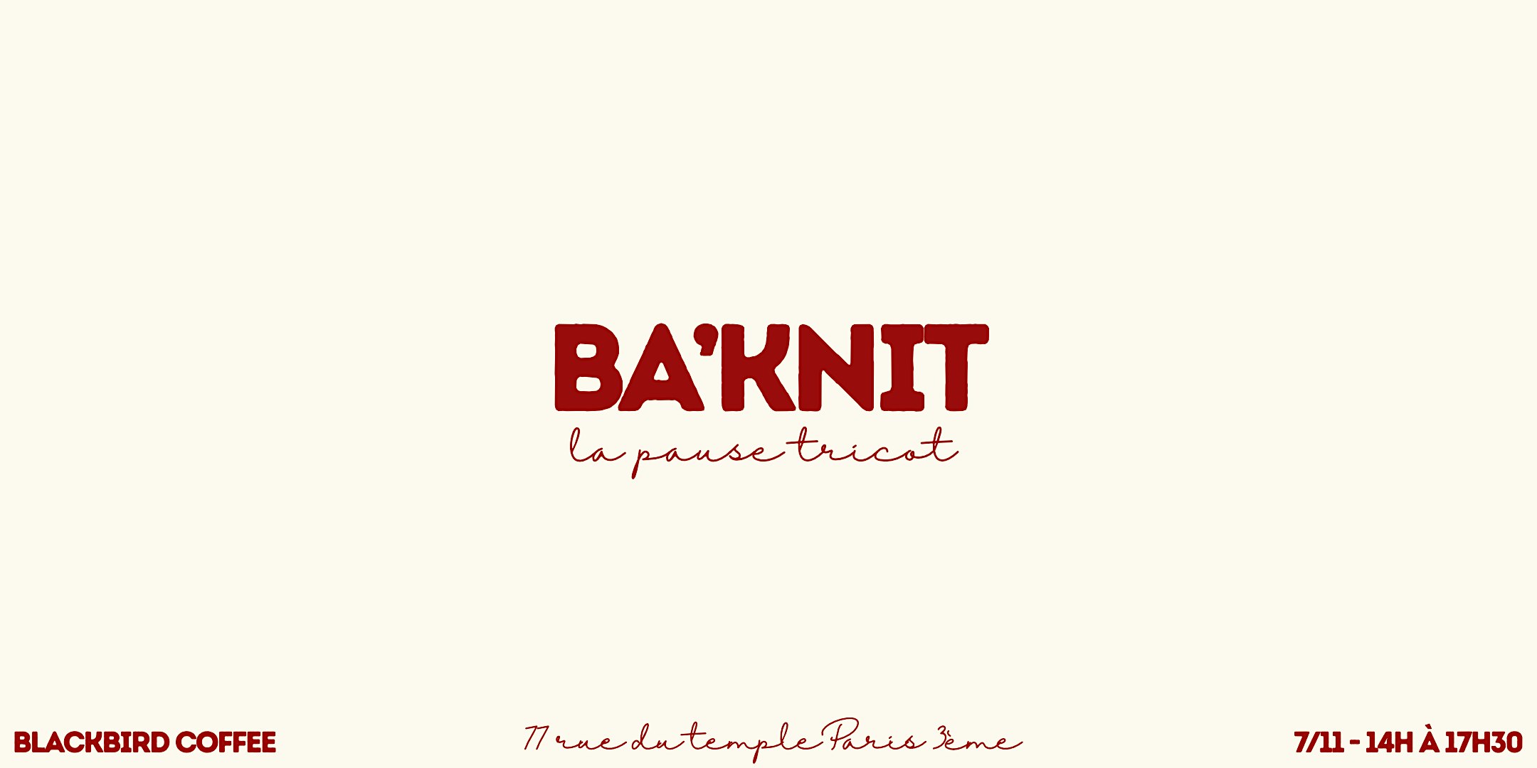 BA'KNIT - La pause tricot à Paris #6